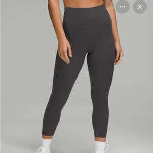 NWOT Lululemon Base Pace Crop 23 in Graphite gray